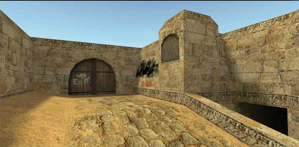 Карта de_minidust2 для CS 1.6