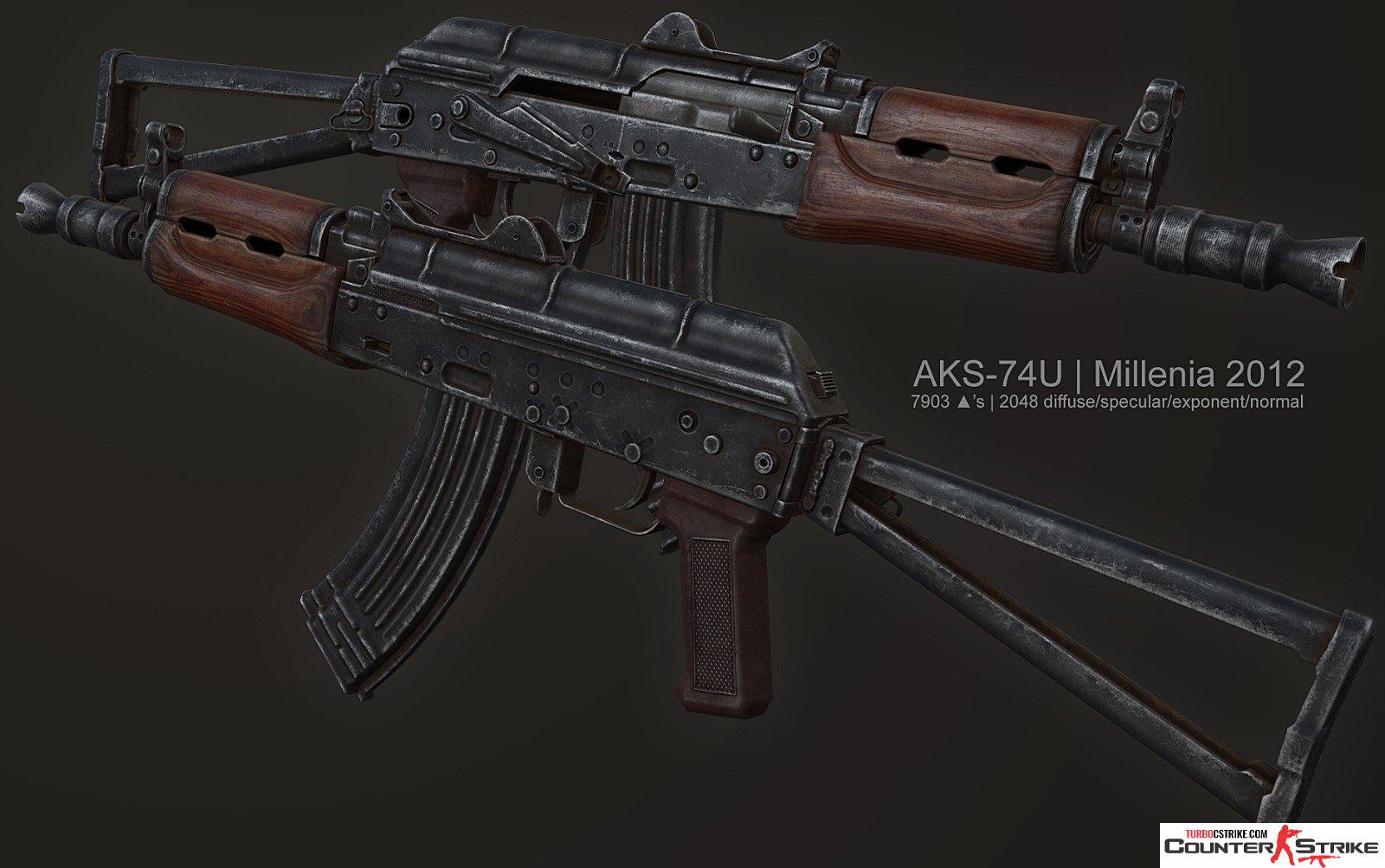 Модель AK-47 «AKS-74U» для CS 1.6