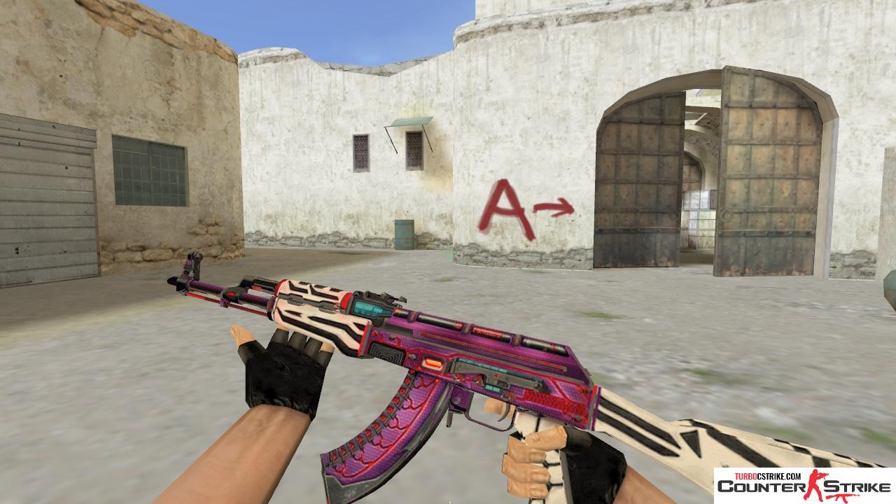 Модель AK-47 «Armagedon» с анимацией осмотра для CS 1.6
