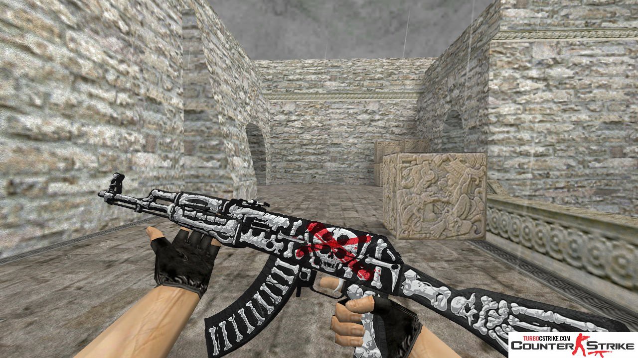 Модель AK-47 «Bone Hunter» для CS 1.6