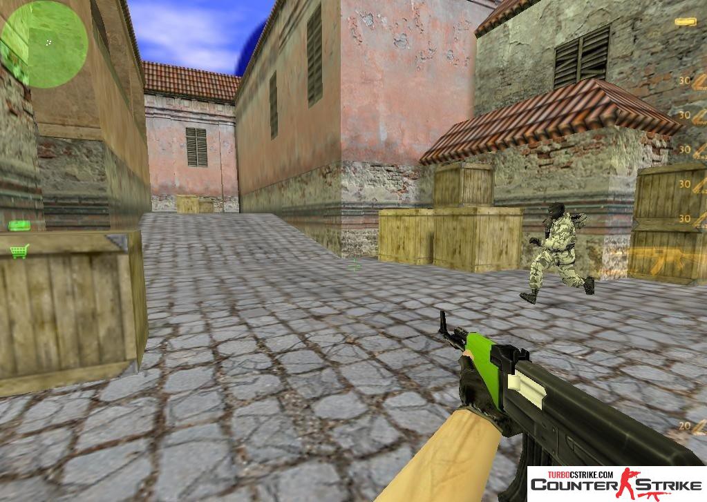 Модель AK-47 «Черно-зеленая» для CS 1.6