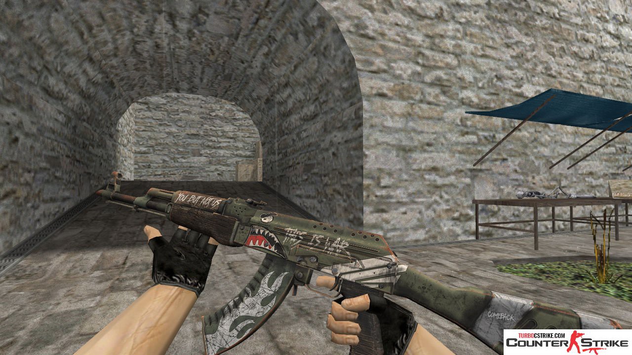 Модель AK-47 «Fallen Warrior» для CS 1.6
