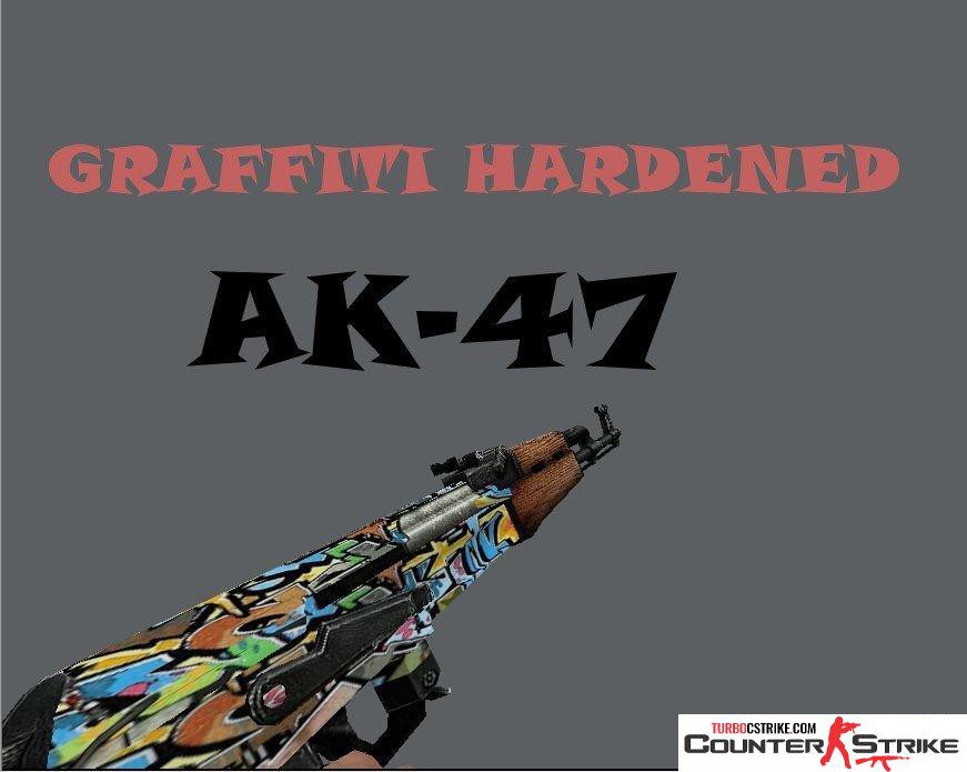 Модель AK-47 «Graffiti Hardened» для CS 1.6