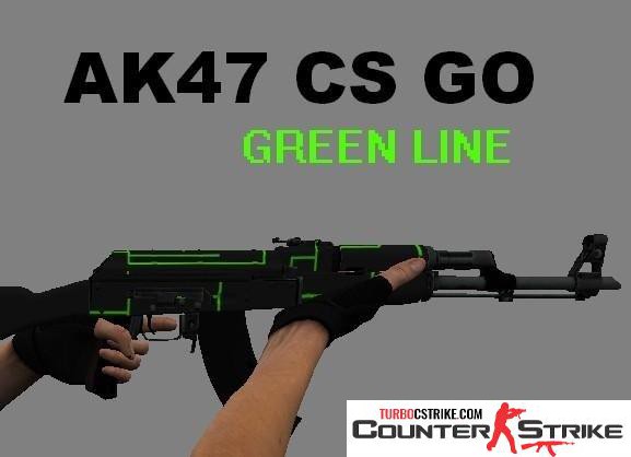 Модель AK-47 «Green Line — Зеленая линия» для CS 1.6