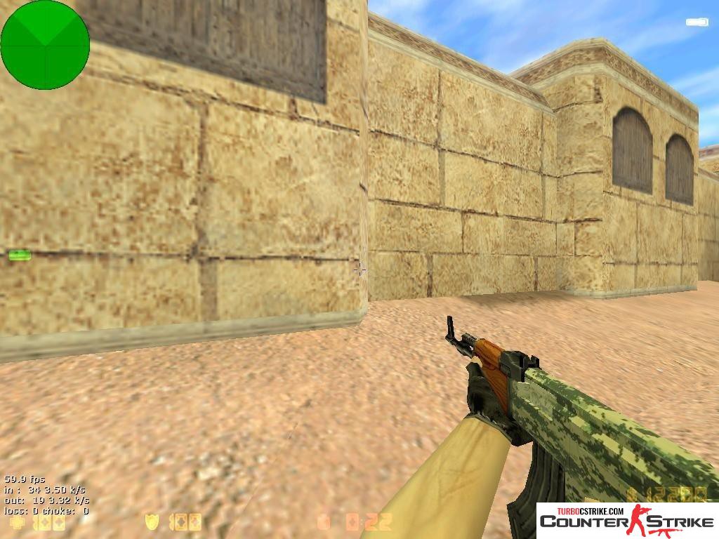 Модель AK-47 «Лесной камуфляж» для CS 1.6