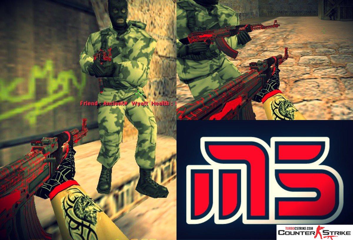 Модель AK-47 «Moscow Five — M5» для CS 1.6