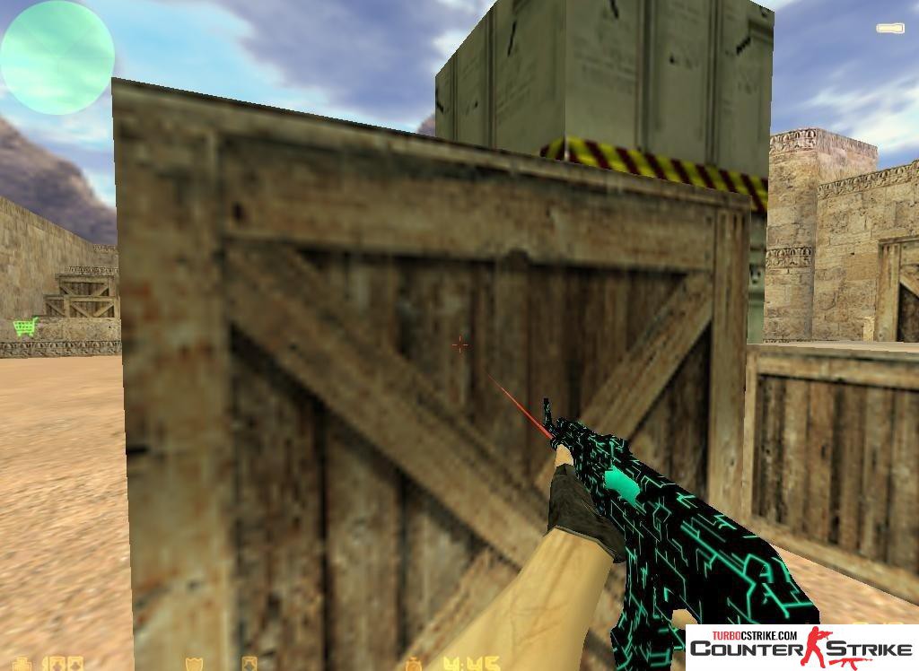 Модель AK-47 «Neon Electro» для CS 1.6