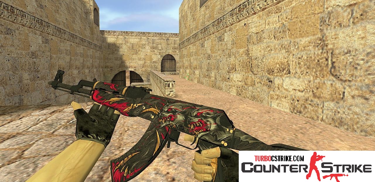 Модель AK-47 «Rampage» с анимацией осмотра для CS 1.6