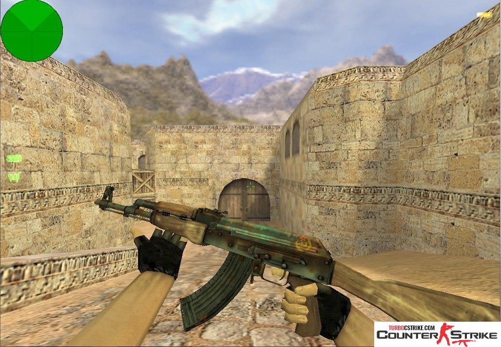 Модель AK-47 «Soviet Rust» с анимацией осмотра для CS 1.6