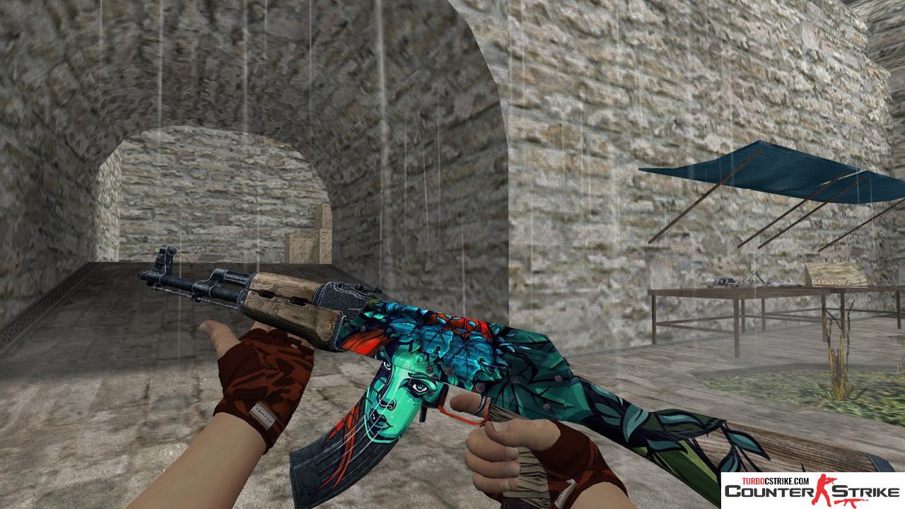 Модель HD AK-47 «Cursed Ivy» для CS 1.6