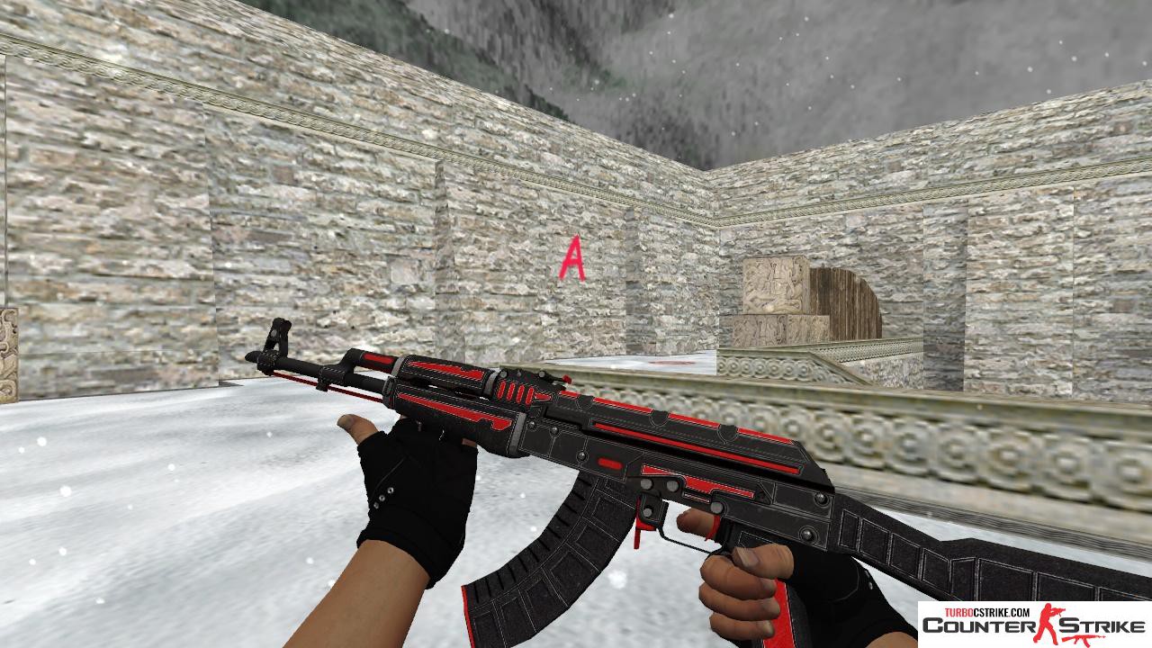 Модель HD AK-47 «Dark Lord» для CS 1.6