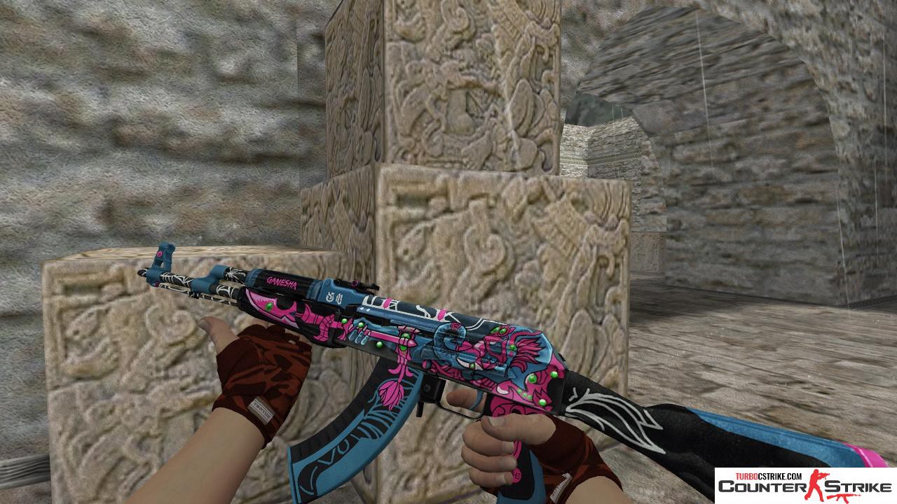 Модель HD AK-47 «Ganesha Remake» для CS 1.6