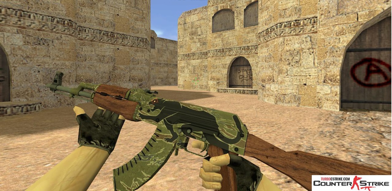 Модель HD AK-47 «Jaguar» с анимацией осмотра для CS 1.6