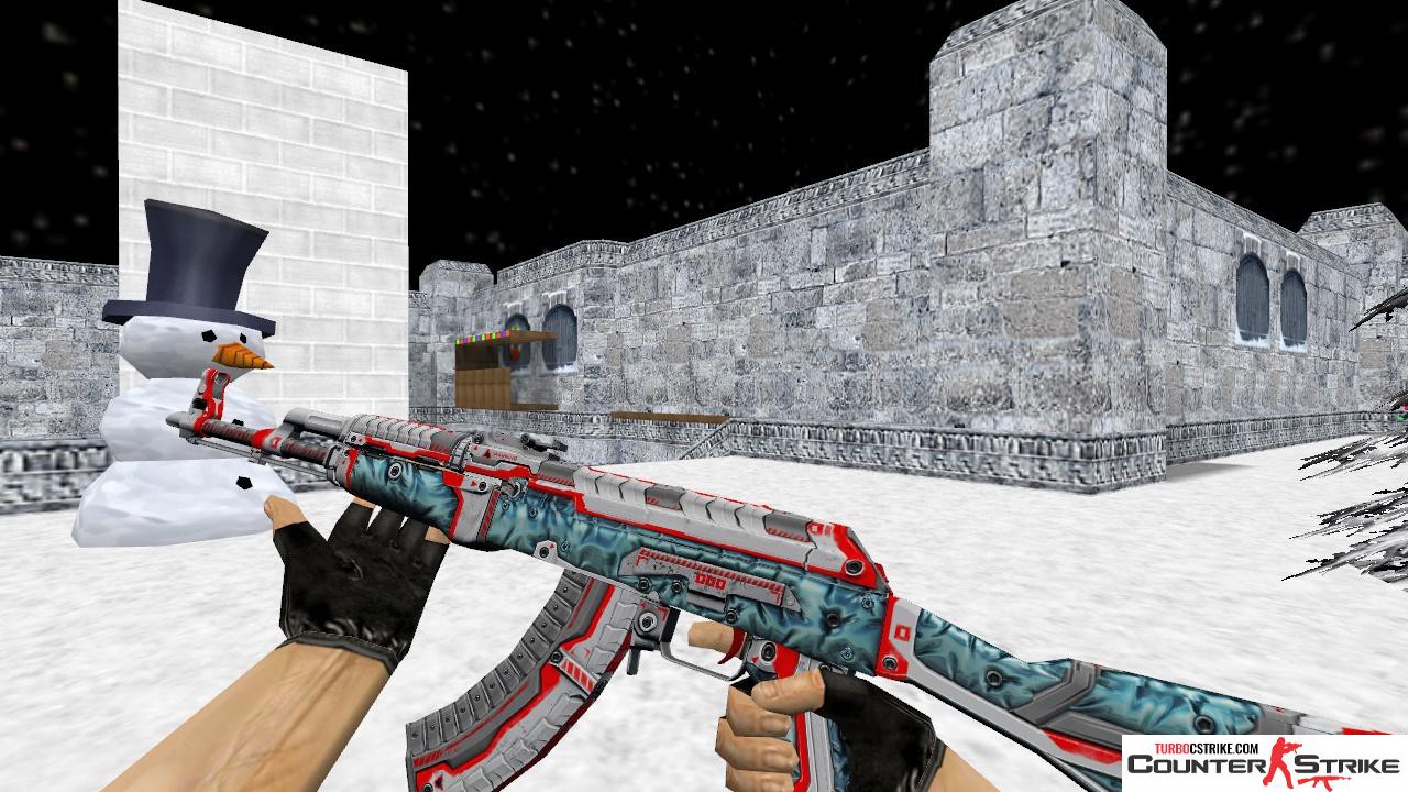 Модель HD AK-47 «Odyssey» с анимацией осмотра для CS 1.6