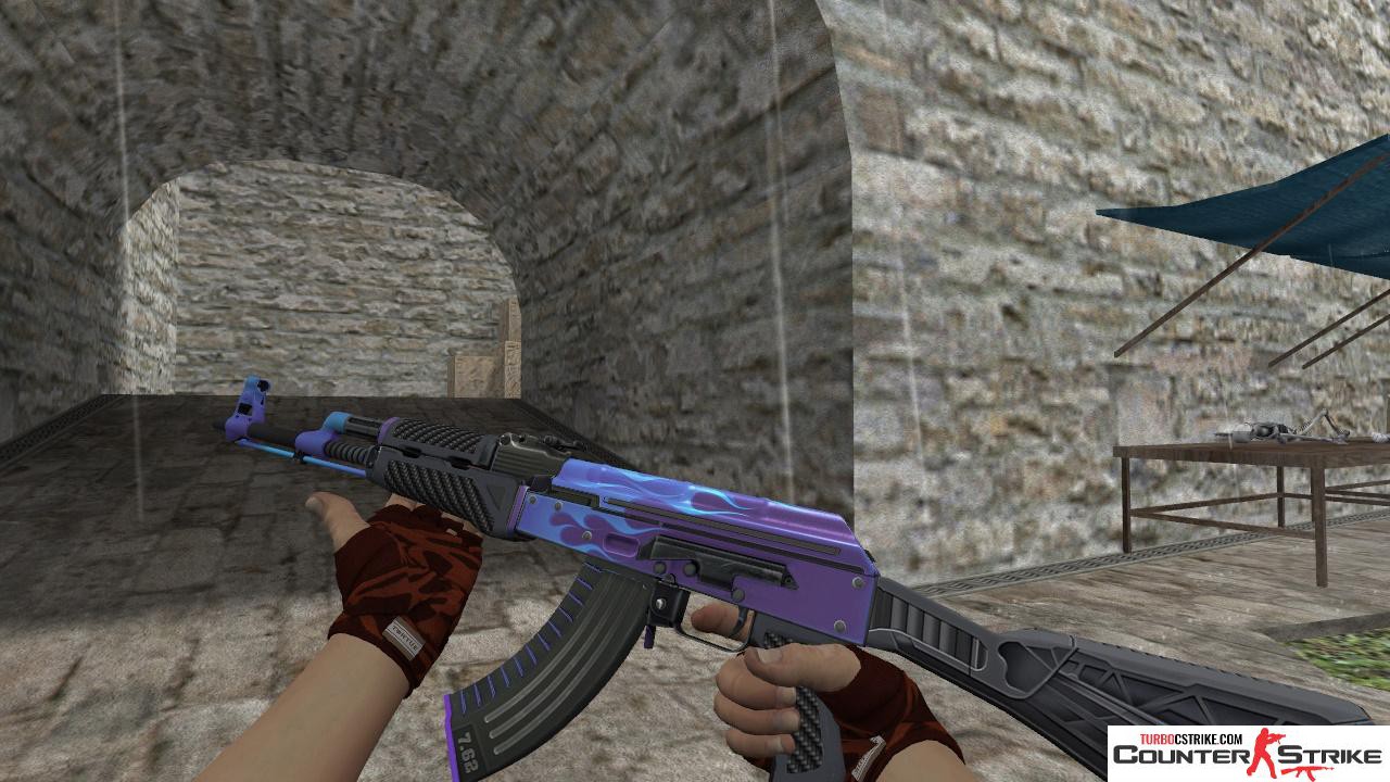 Модель HD AK-47 «Road Hog Purple» для CS 1.6