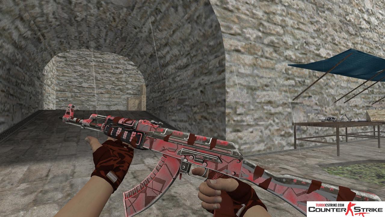 Модель HD AK-47 «Ruby Forged» для CS 1.6