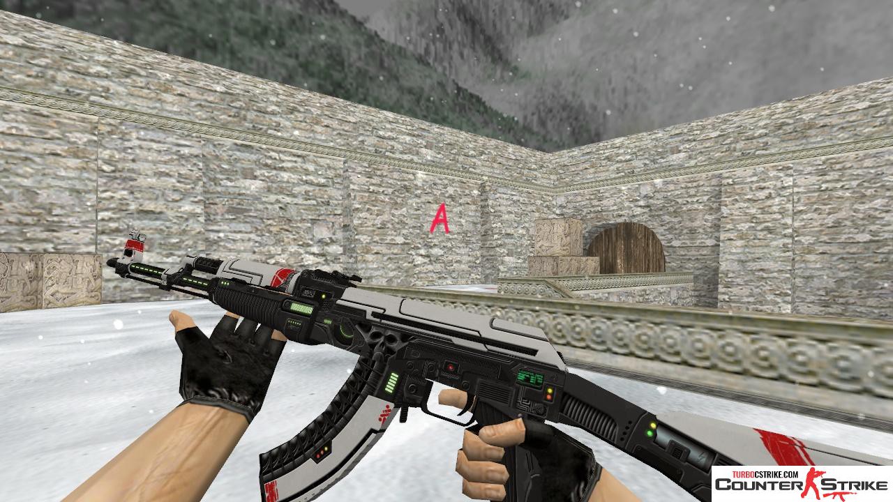 Модель HD AK-47 «Sci Fi Red» для CS 1.6