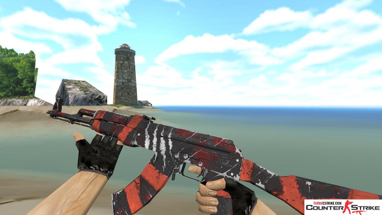 Модель HD AK-47 «Survival Z» с анимацией осмотра для CS 1.6