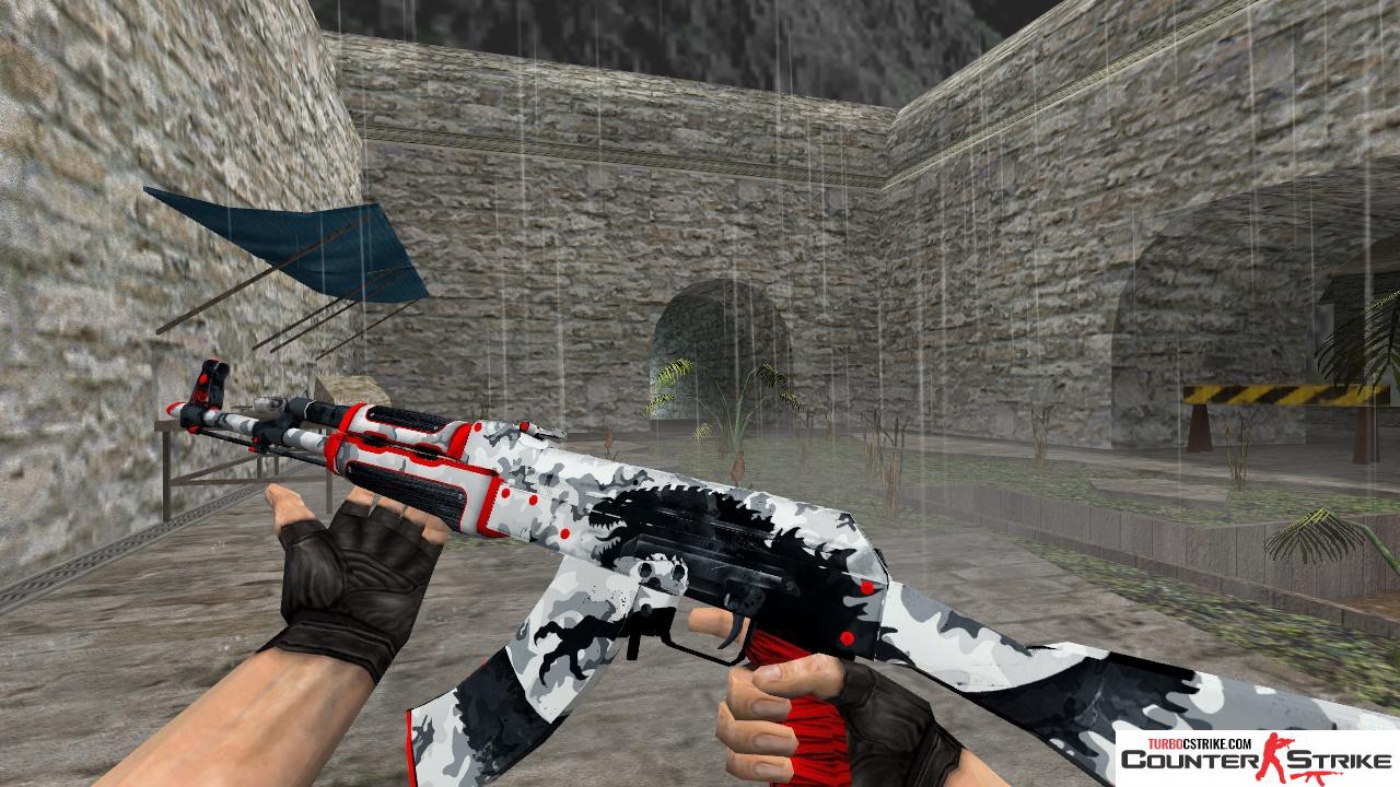 Модель HD AK-47 «WarZilla Red Rage» для CS 1.6
