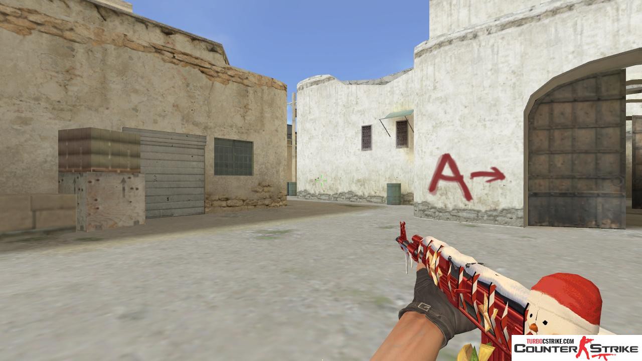 Новогодняя модель AK-47 для CS 1.6