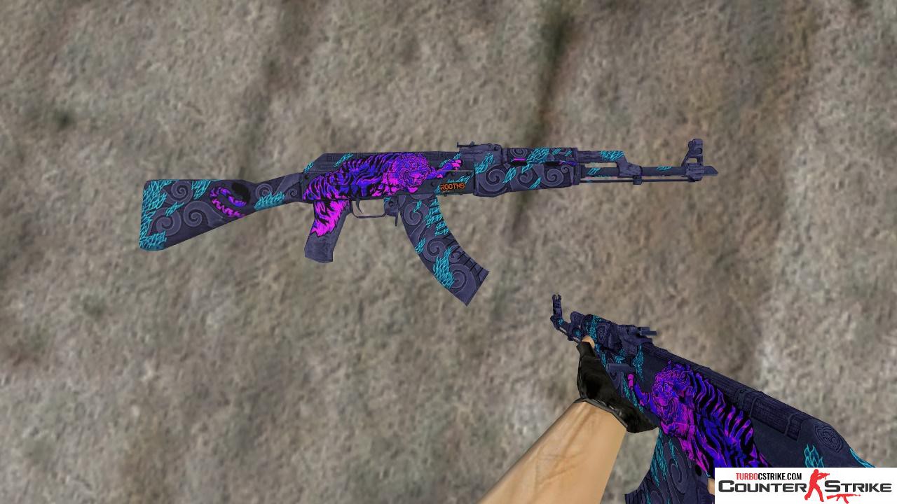 Стандартная HD модель AK-47 «Tigerstrike» для CS 1.6