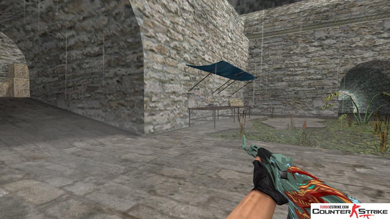 Стандартная модель AK-47 «Aquamarine Revenge» для CS 1.6