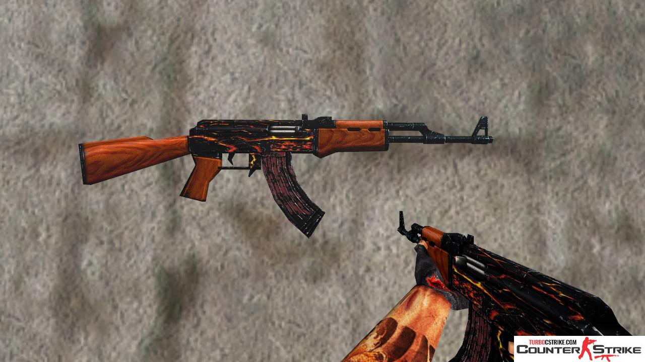 Стандартная модель AK-47 «Fire» для CS 1.6