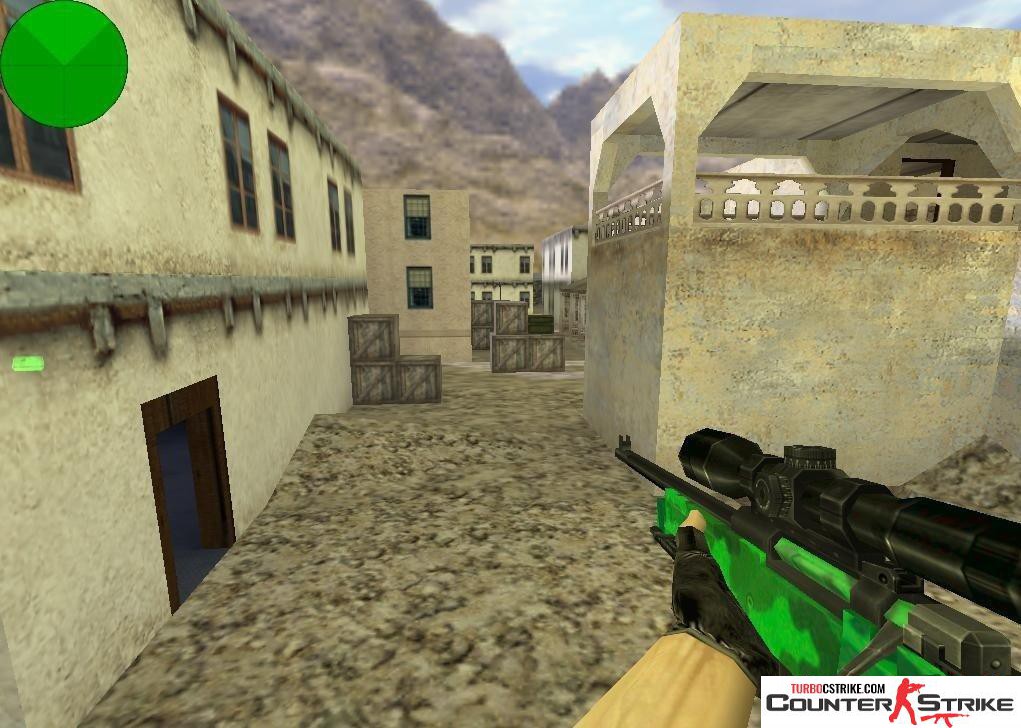 Модель AWP «Green Camo — Зеленый камуфляж» для CS 1.6