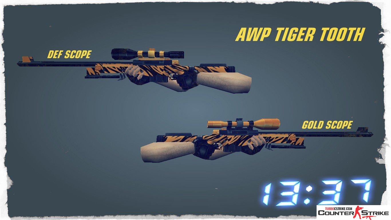 Модель AWP «Tiger Tooth» для CS 1.6