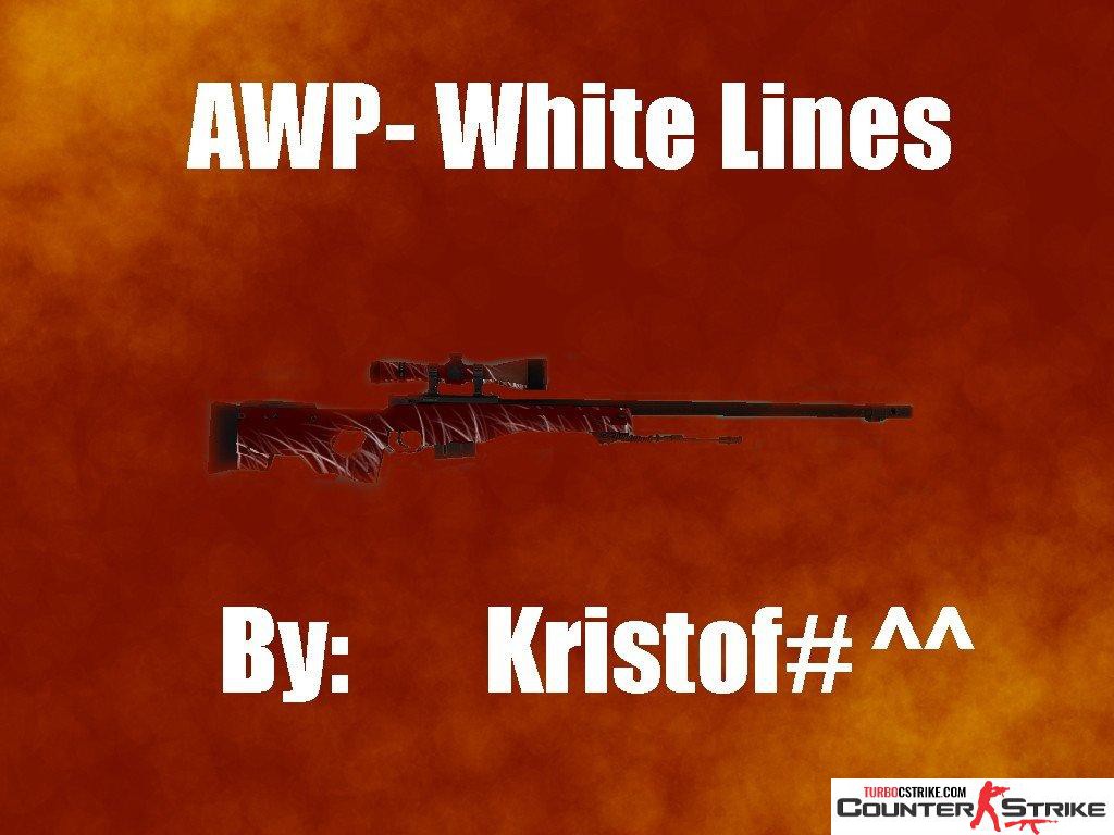 Модель AWP «White Lines» для CS 1.6