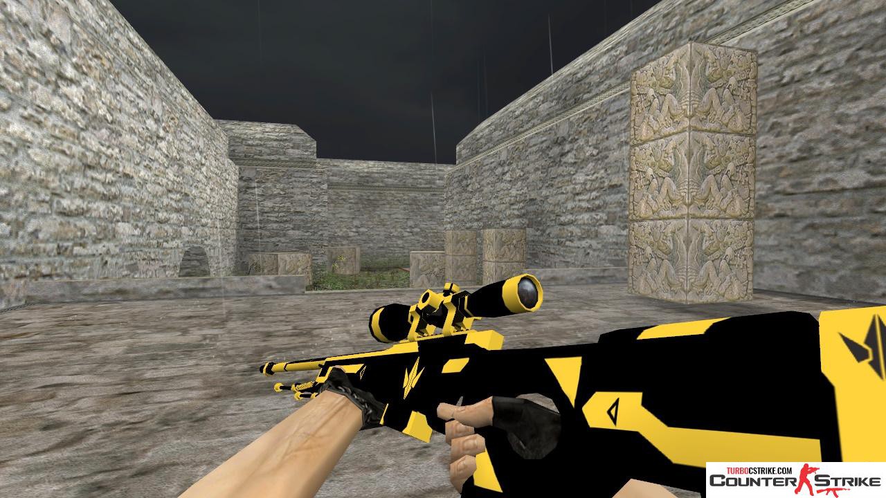 Модель HD AWP «Apparatus Lime» с анимацией осмотра для CS 1.6