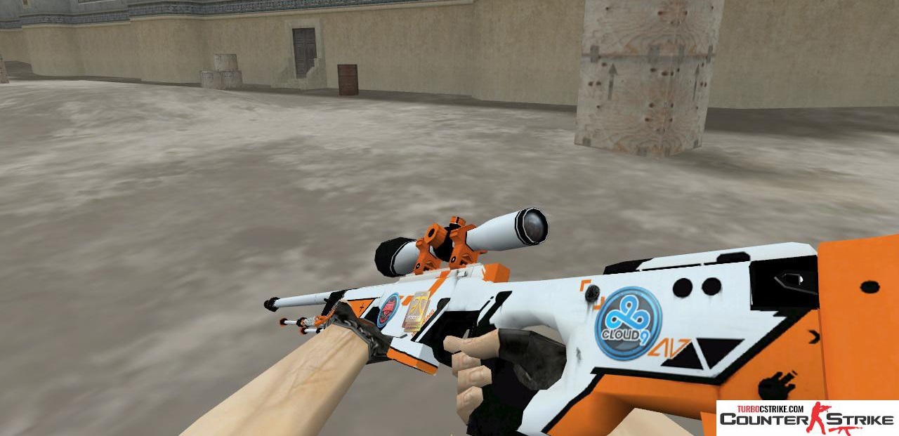 Модель HD AWP «Азимов» с наклейками для CS 1.6