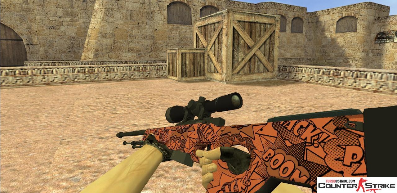 Модель HD AWP «БАХ» с анимацией осмотра для CS 1.6