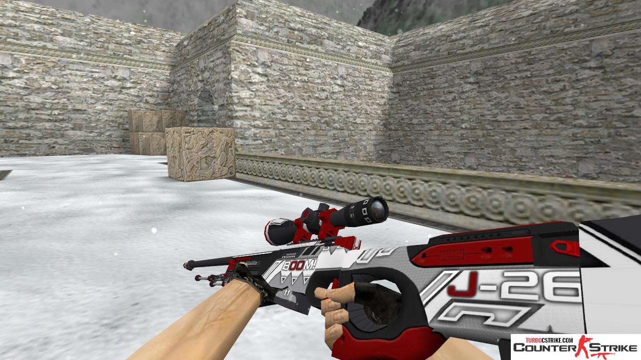 Модель HD AWP «Booster» с анимацией осмотра для CS 1.6