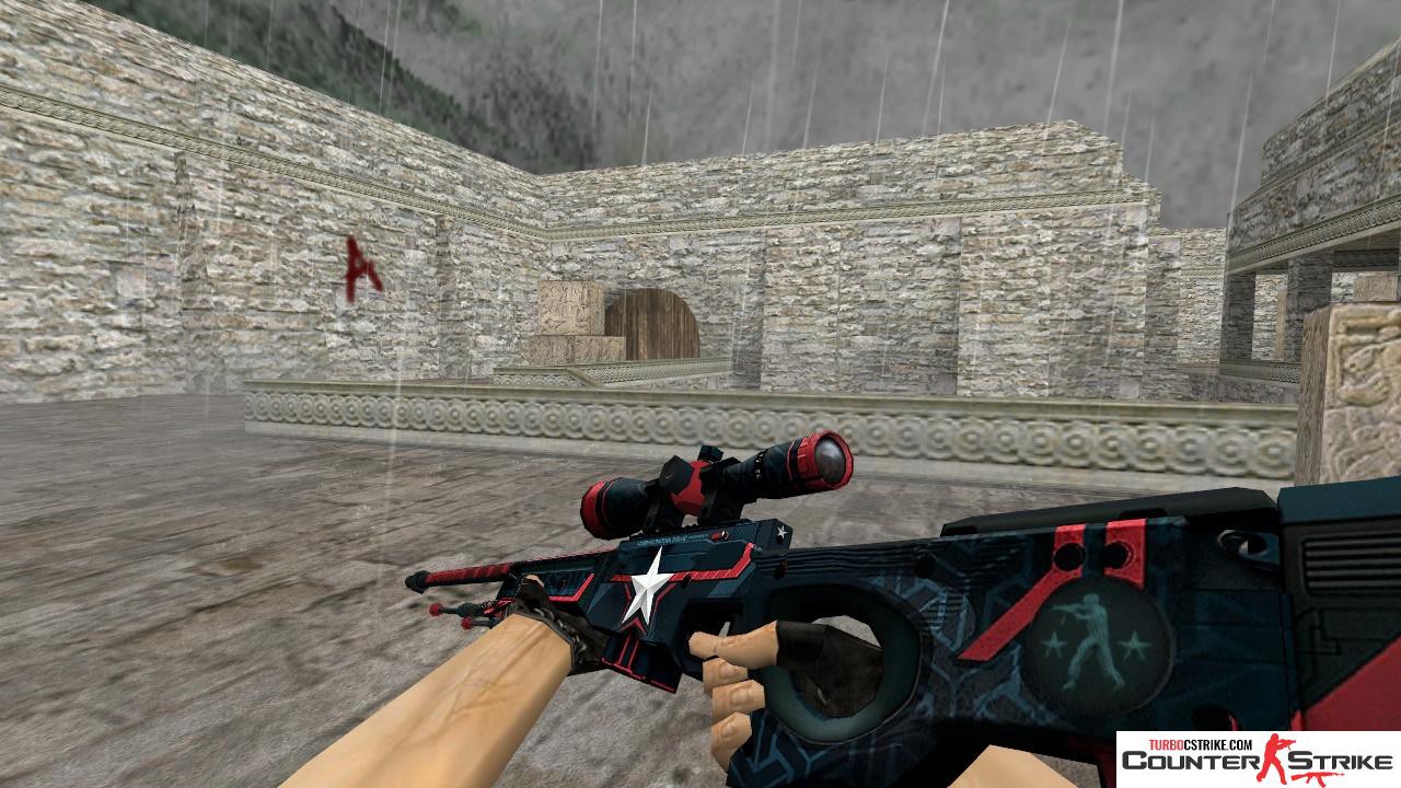 Модель HD AWP «Captain Strike» с анимацией осмотра для CS 1.6