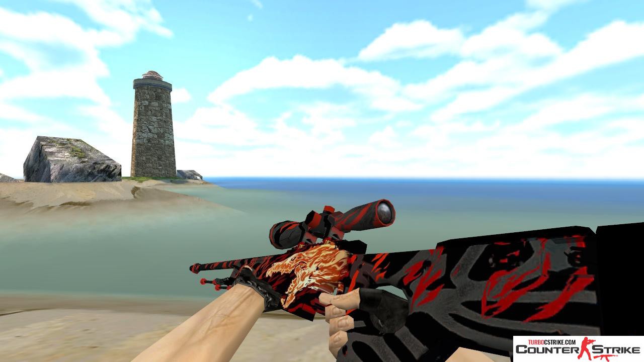 Модель HD AWP «Howl» с анимацией осмотра для CS 1.6