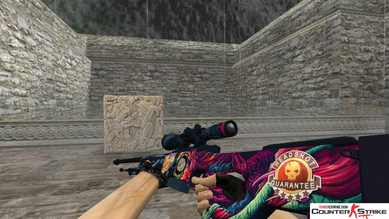 Модель HD AWP «Hyper Beast» с наклейками для CS 1.6
