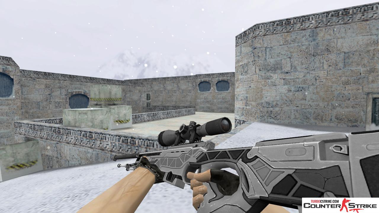 Модель HD AWP «Intrusion» с анимацией осмотра для CS 1.6