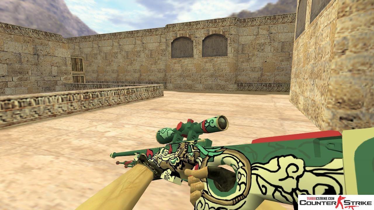 Модель HD AWP «Monkey King» с анимацией осмотра для CS 1.6