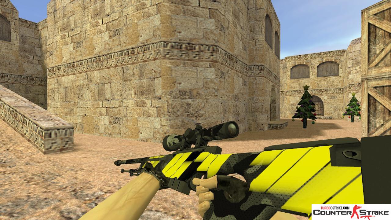 Модель HD AWP «Neural» с анимацией осмотра для CS 1.6