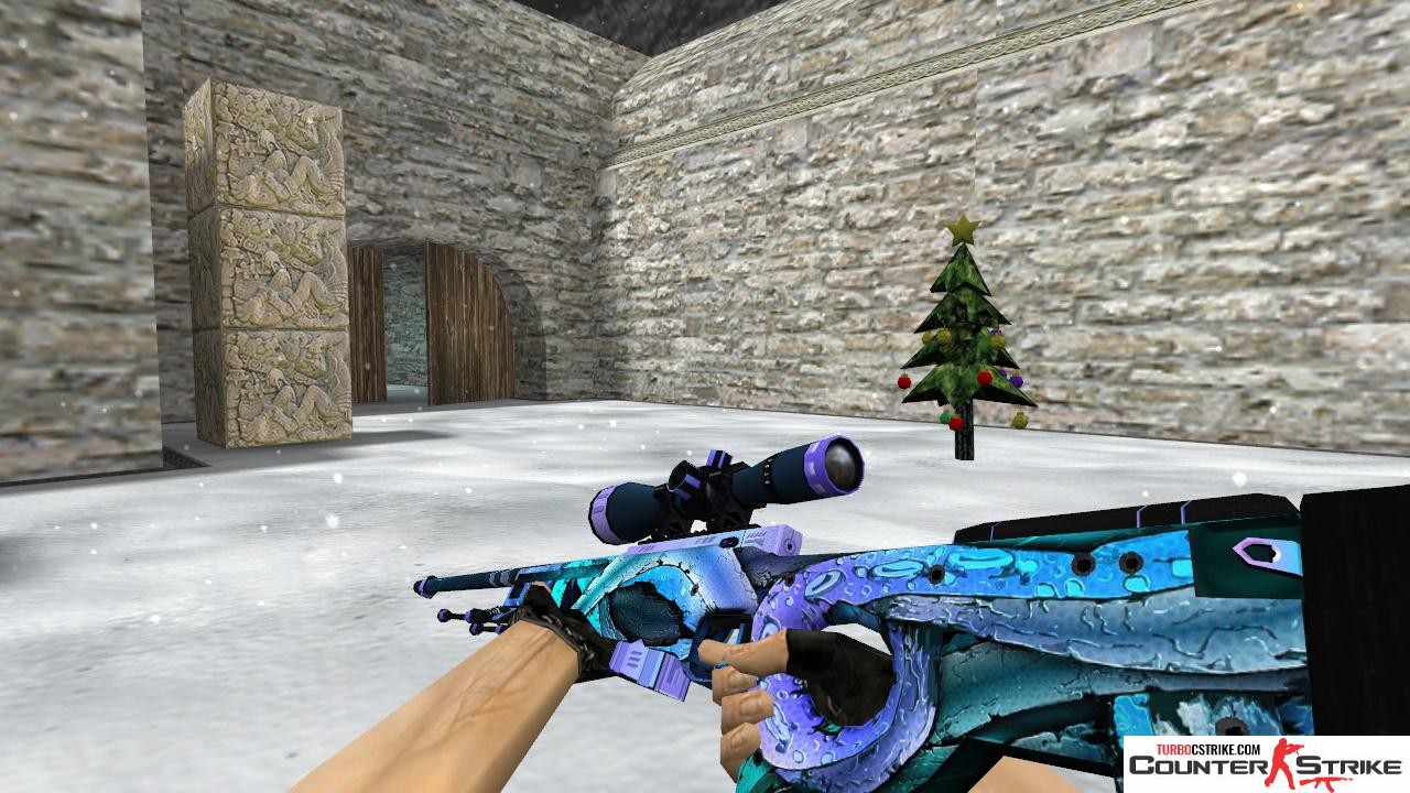 Модель HD AWP «Octales» с анимацией осмотра для CS 1.6
