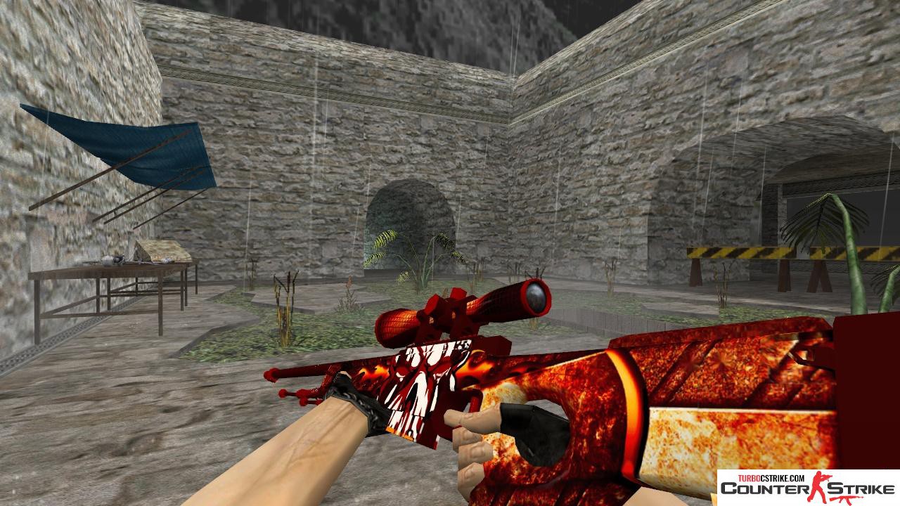 Модель HD AWP «Primal» с анимацией осмотра для CS 1.6