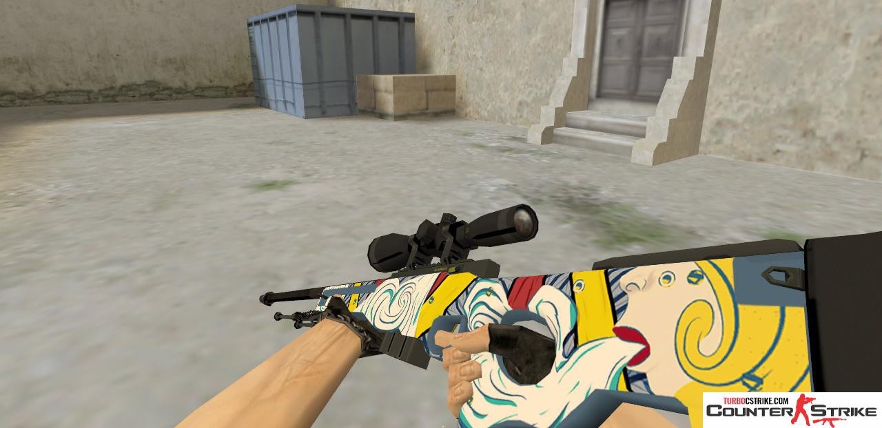 Модель HD AWP «Stress Free» с анимацией осмотра для CS 1.6