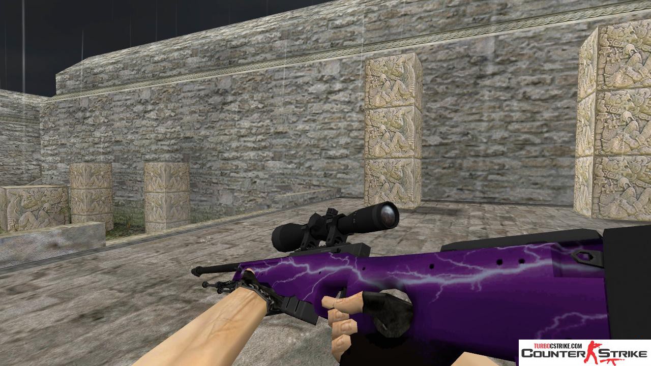 Модель HD AWP «Удар молнии» с анимацией осмотра для CS 1.6