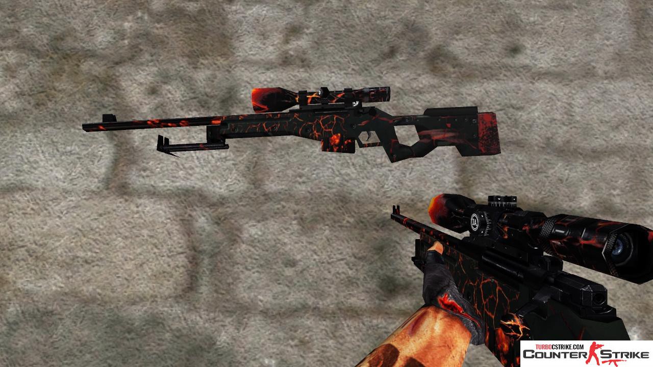 Стандартная модель AWP «Fire» для CS 1.6