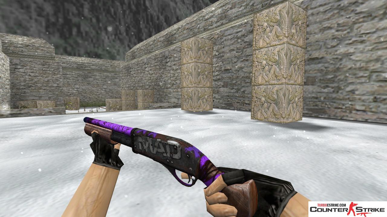 Модель HD Sawed-Off «Purple Maniac» для CS 1.6