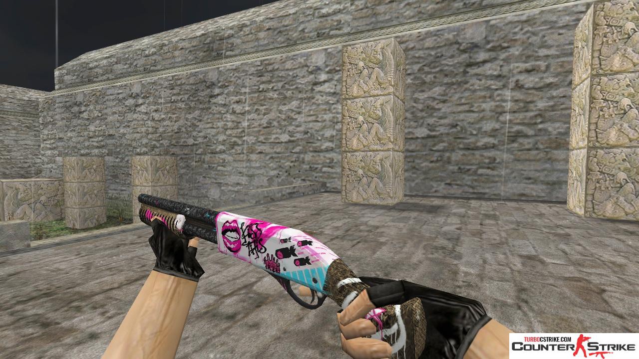 Модель HD Sawed-Off «Wasteland Princess» с анимацией осмотра для CS 1.6