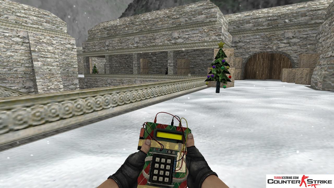 Новогодняя модель бомбы из CSGO для CS 1.6
