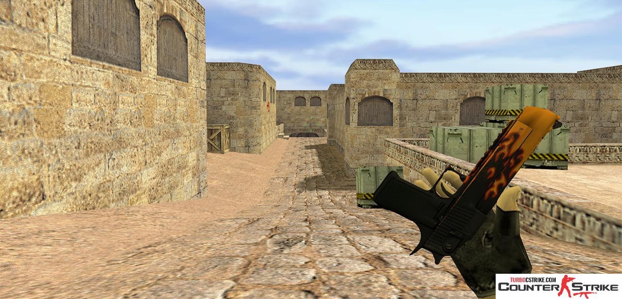 Модель HD Deagle «Blaze» с анимацией осмотра для CS 1.6