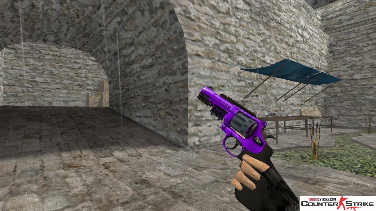 Модель HD R8 Revolver «Purple Oil» для CS 1.6